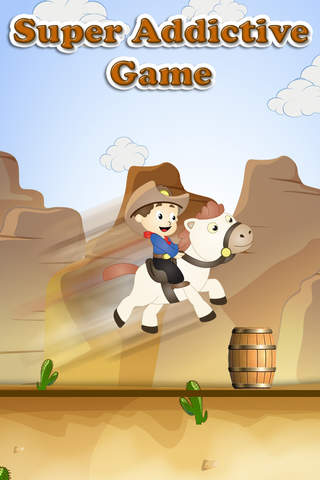 Wild West Cowboy Jump - A horse riding adventure throught the Texan dessert screenshot 4