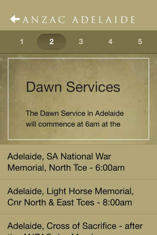 ANZAC Adelaide screenshot 2