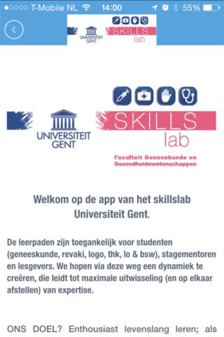 Skillslab U Gent app screenshot 2