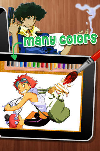 Coloring Anime & Manga Books Painting - " Cowboy Bebop Edition " screenshot 2