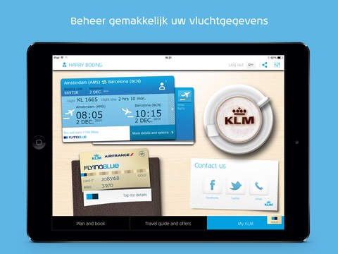 KLM - Royal Dutch Airlines screenshot 2
