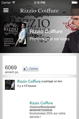 Rizzio Coiffure Charleroi screenshot 3