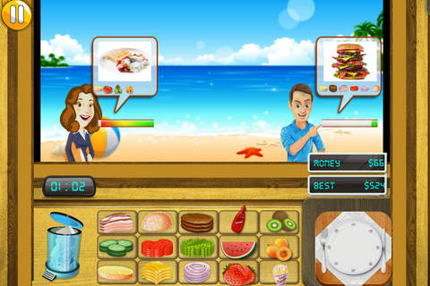 Chef Cooking Game - Beach Dash screenshot 2