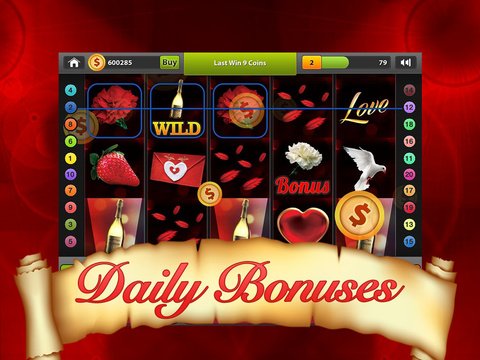 【免費遊戲App】Slots St. Valentine’s - Love of Slots, Casino Games and Wins!-APP點子