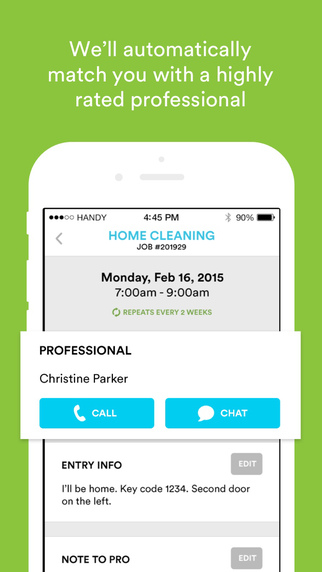 【免費生活App】Handy - Book trusted home cleaners & handymen-APP點子