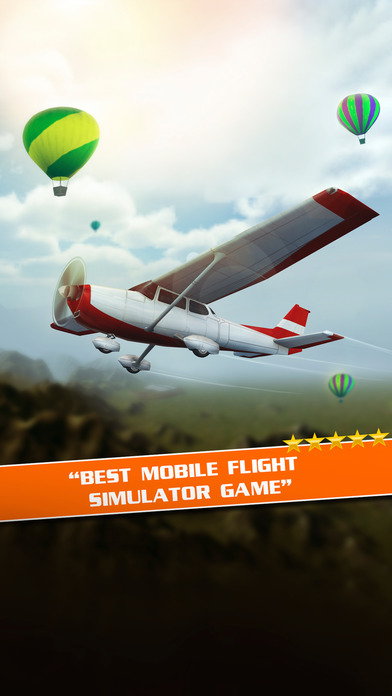 Screenshots of Flight Pilot Simulator 3D by Fun Games For Free for iPhone
