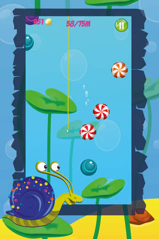 Snail Lollipop : Rainbow Candy Pop Fishing screenshot 2