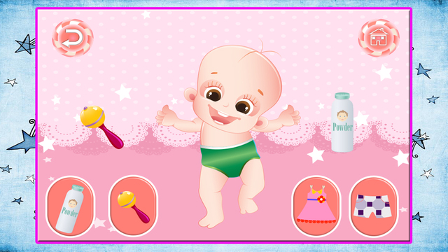 Newborn Sister Care – Baby bath cleaning game