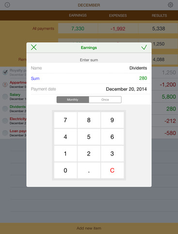 【免費財經App】Payments – reminder for regular earnings and expenses-APP點子