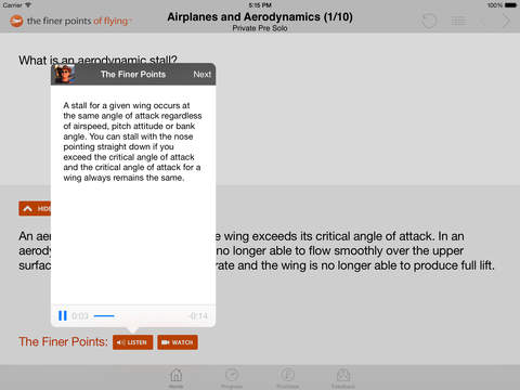 FAA Flight Training Written Test Prep and Flight Review App screenshot 3