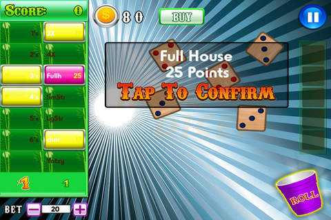 AAA Xtreme City Tower Journey Yahtzee (Yatzy) Lucky Gold Casino Dice Games Free screenshot 2