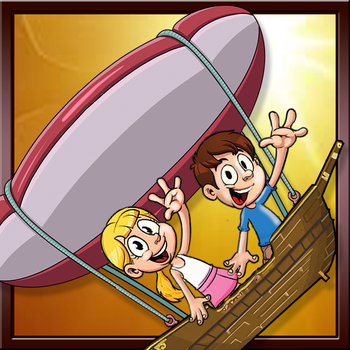 Awesome Airship - Kids Flying On A Sky Blimp LOGO-APP點子