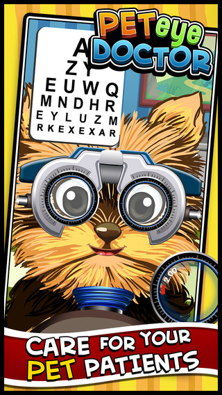 Crazy Pet's Eye Vet - Virtual Pet Eye Care Doctor's Office Games for Kids