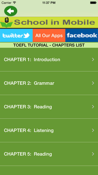 【免費教育App】TOEFL Tutorial Free-APP點子