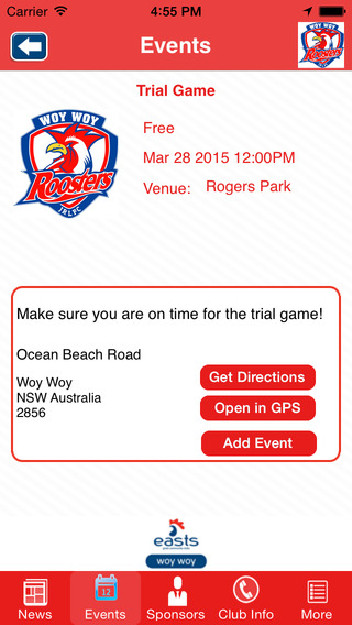 【免費運動App】Woy Woy Junior Rugby League Football Club-APP點子