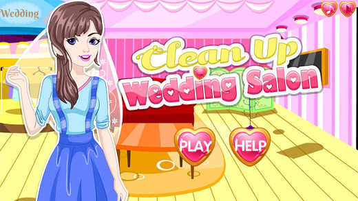 Clean Up Wedding Salon Game Clean the mess before the first customer arrive