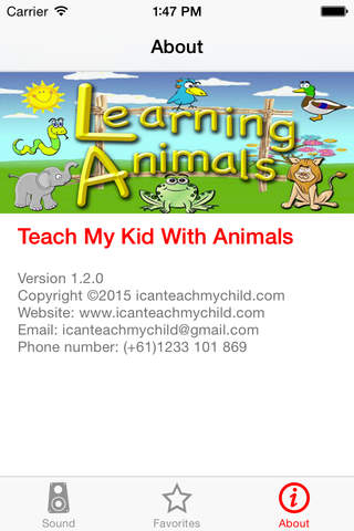 Teach My Kid With Animals screenshot 3
