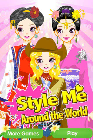 Style Me: Around the World - dress up game for girls screenshot 2