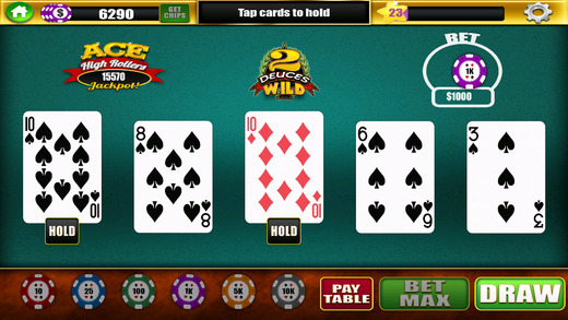 【免費遊戲App】Ace High Rollers Video Poker Casino - Free Jacks or Better, Deuces Wild, and Joker Poker Games-APP點子