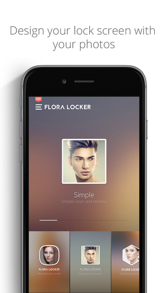 Flora Locker - Design your lock screen with custom themes photo beautiful wallpaper and words.