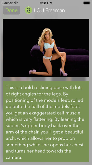 【免費攝影App】Fashion & Glamour Posing by LOU Freeman - Reclining-APP點子