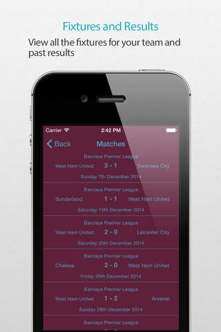West Ham Football Alarm Pro — News, live commentary, standings and more for your team! screenshot 4