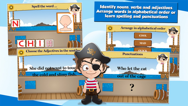 免費下載教育APP|Pirate Kids 2nd Grade Math and English Educational Games School Edition app開箱文|APP開箱王