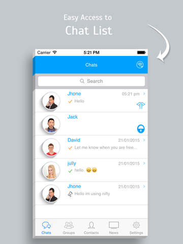 【免費社交App】NiftyChat - Simple chat app-APP點子