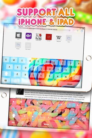 KeyCCM Candy Cute Sweets Custom Wallpaper Keyboard Themes screenshot 3