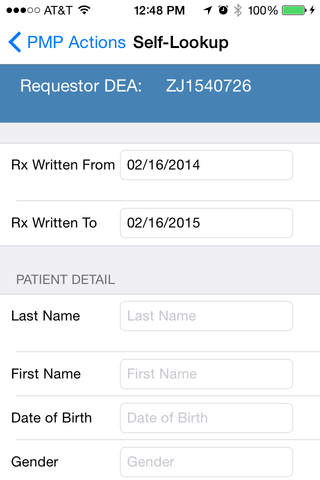 New Jersey Prescription Monitoring Program screenshot 2