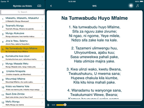 【免費書籍App】Nyimbo za Kristo-APP點子
