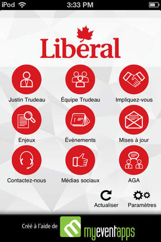 Liberal Party of Canada Events screenshot 2