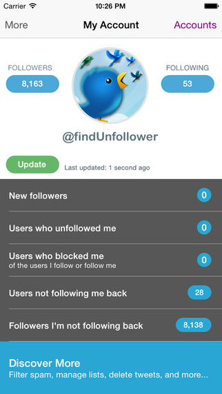 Find Unfollowers And Track New Followers For Twitter
