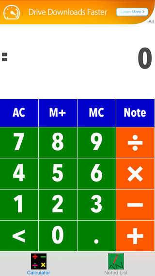 CalcUseful EasyNoted - Calculate then save the results to the title and time