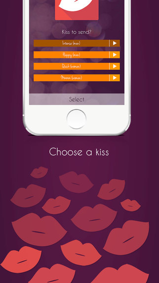 【免費社交App】Kiss - Send fun and free kisses to your friends-APP點子