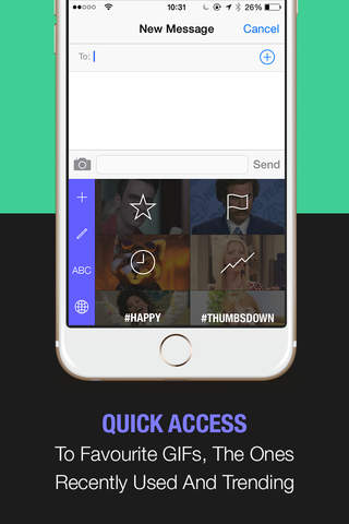Gif Board for iOS 8 - Keyboard to send animated GIFs and emojis that work on iMessage, Whatsapp and Wechat screenshot 4