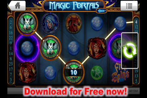 Magic Portals - The Magic Slot Machine by Netent Casino Gaming Manufacturer screenshot 3