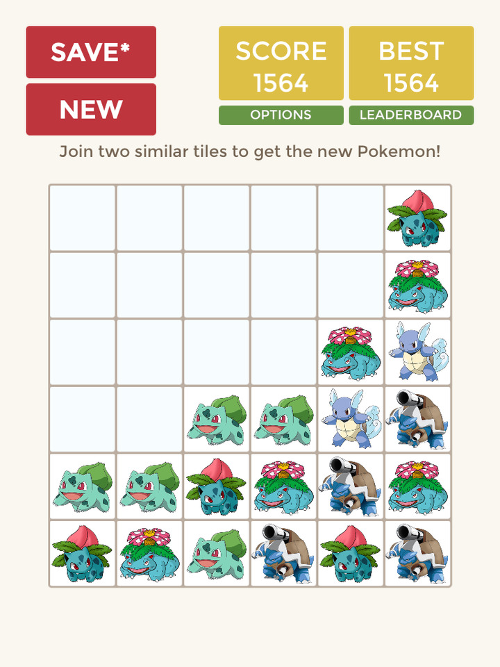 2048 pokemon version survival