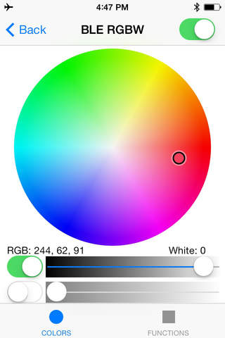 BLE RGBW screenshot 2