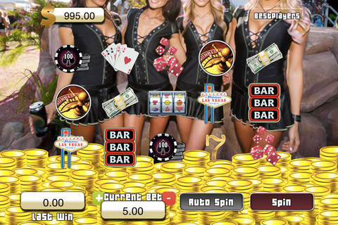 `` AAA Vegas Girls Slots - Ace Twin Spin Bonus FREE screenshot 2