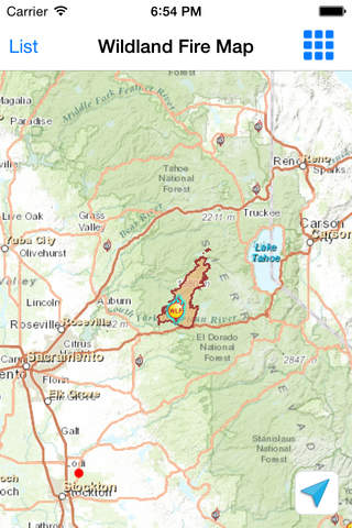 Wildland Fire Map screenshot 2