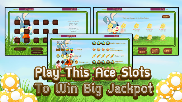 【免費遊戲App】Happy Bunny with Cute Easter Eggs SLOTS PRO-APP點子