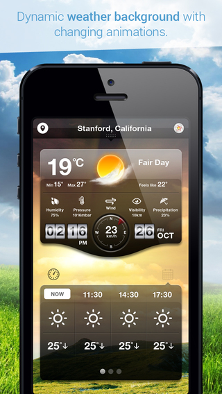 Weather Cast HD FREE : Live World Weather Forecasts Reports with World Clock for iPad iPhone