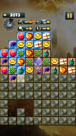 【免費遊戲App】Treasure Quest - Jewels Quest in Egypt - Jewels Digging into the deep-APP點子