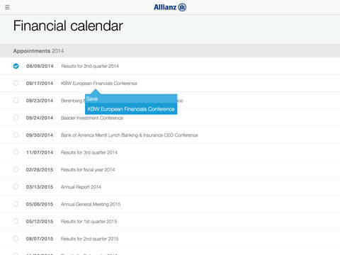 【免費財經App】Allianz Investor Relations HD-APP點子