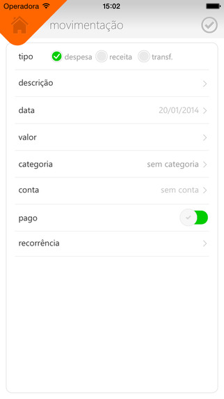Captura de tela do iPhone 5