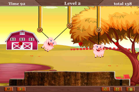 Rope The Piggies At The Farm Free screenshot 3