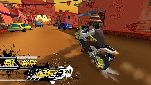 【免費遊戲App】Risky Rider 3D -Free ( Motor Bike Stunts and Racing Game for Boys / Girls )-APP點子