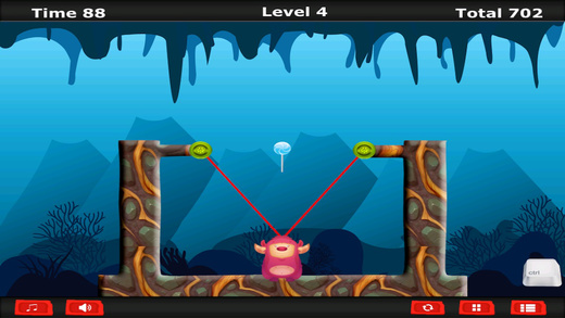 【免費遊戲App】The Cute Monster Puzzle Dash - Rope Cut Strategic Game-APP點子