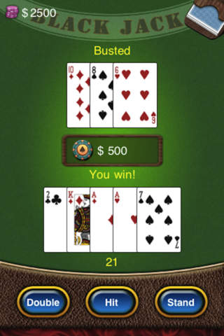 Blackjack 21 Genius - Free Casino-style Blackjack game screenshot 2